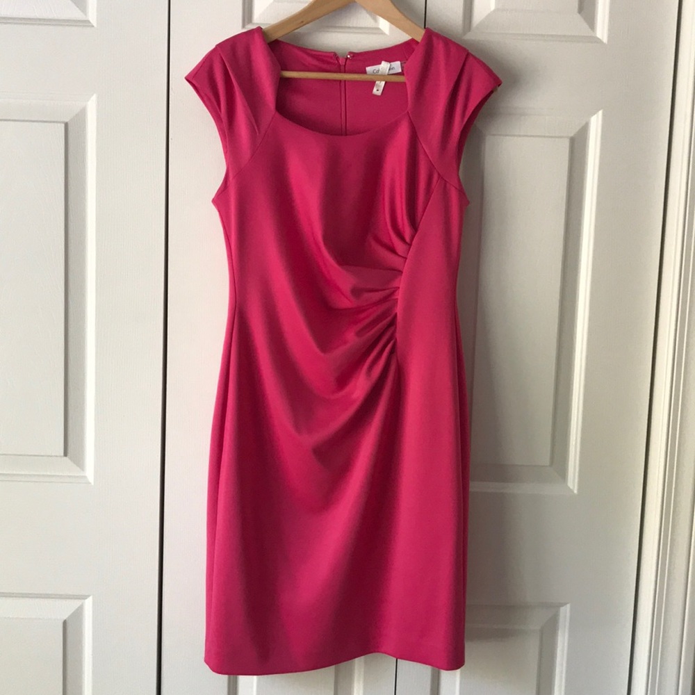 VGUC Calvin Klein Hot Pink dress size 8